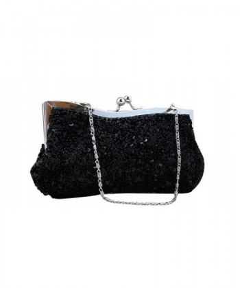 ILISHOP Sequined Baguette Handbags Detachable