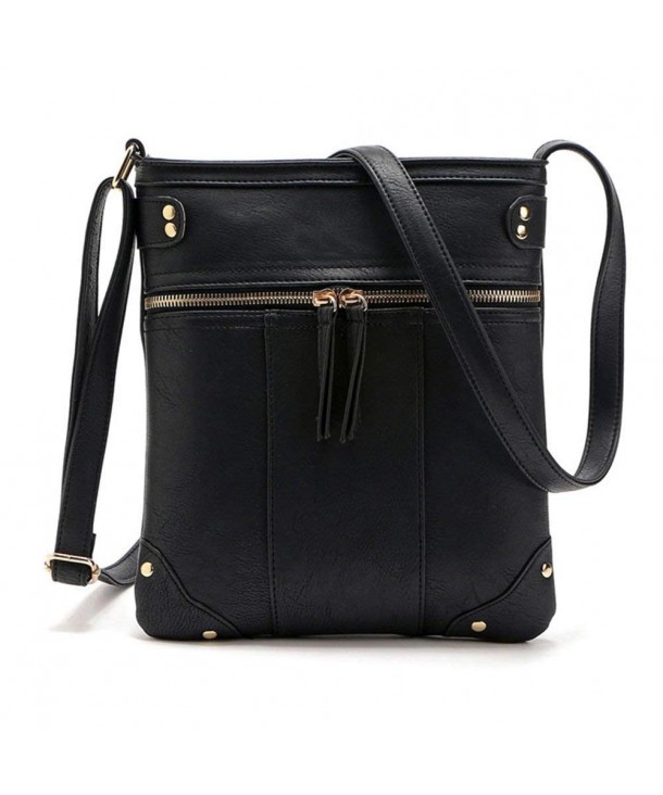Small Crossbody Purse for Women- Faux Leather Crossover Shoulder Bag ...