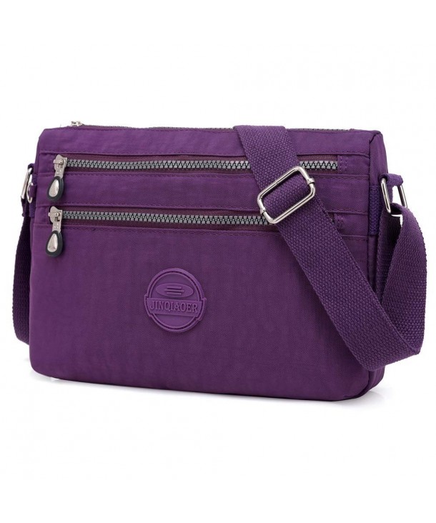 STUOYE Crossbody Shoulder Pockets Purple