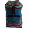 Beach Bag Backpack Teal Blue Rainbow