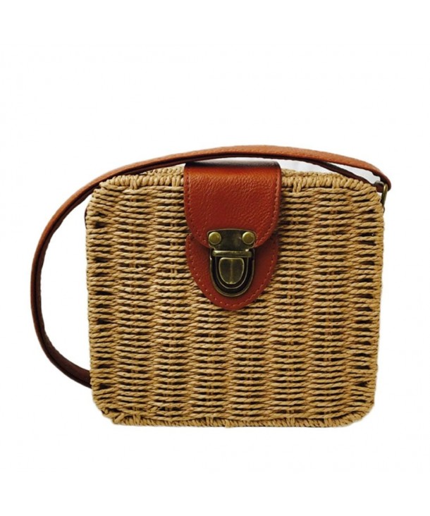 Straw Woven Bag Crossbody Messenger