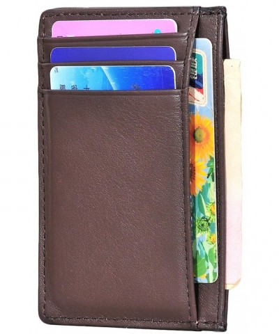 Hopsooken Wallet Minimalist Genuine Leather