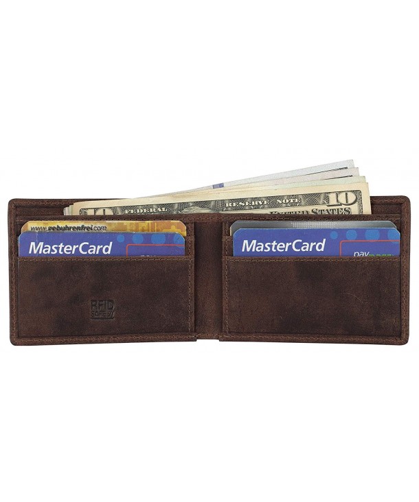 Genuine Leather Minimalist Bifold Wallet