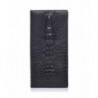 ZENTEII Genuine Leather Crocodile Embossed