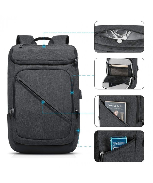 Backpack Resistant Charging Anti Theft Computer - Black - CB18CGU339X