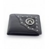 Faddism Emblem Leather Bifold Wallet