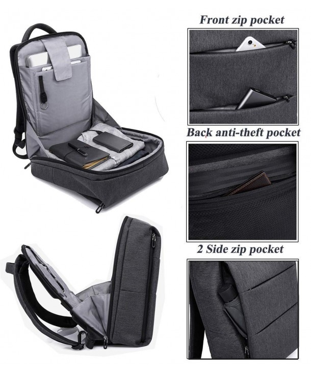 Backpack Resistant Business Backpacks - Black - CI18H3CKCRN