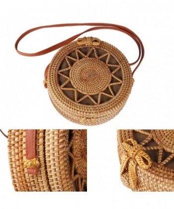 Crossbody Straw Rattan Bag Shoulder Tote bag Handwoven by Bali Artisans ...