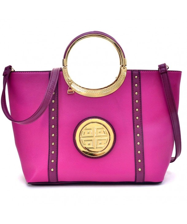 Shoulder Fashion Studded Satchel Handbag