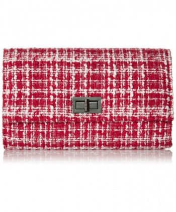 Womens Woven Texture Clutch Handbag