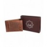 Bi Fold leather wallet partition protection