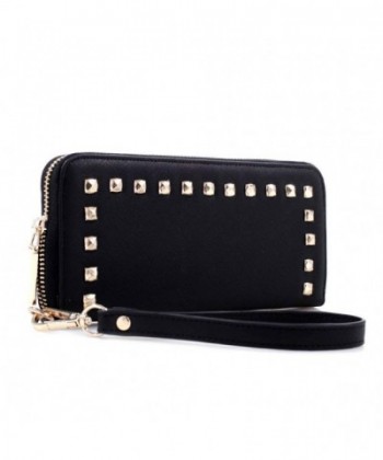 Studded Around Continental Womens Wristlet