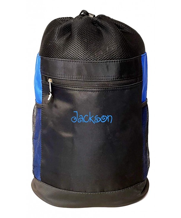 Personalized Tri Mesh Microfiber Drawstring Backpack