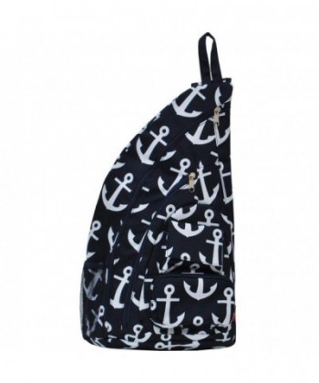 Anchor Themed Prints Sling Backpack