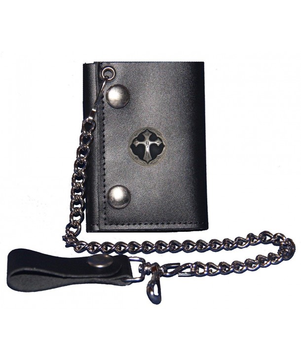 Custom Ornate Cross Trifold Wallet
