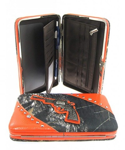 Mossy Pistol Wallet Clutch Orange