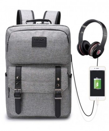 Vintage Backpack Stylish Charging Business