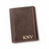 Personalized Medium Borello Leather Tri fold