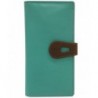 ili Leather Wallet Turquoise Toffee