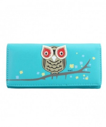 Pattern Womens Bi fold Button Clutch