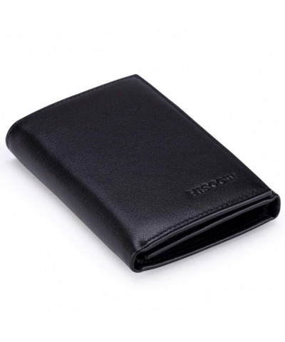 HISCOW Trifold Wallet Black Credit