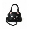 Black Cat Face Satchel Handbag