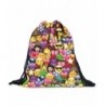 Drawstring Backpack Rucksack Shoulder Multicolor