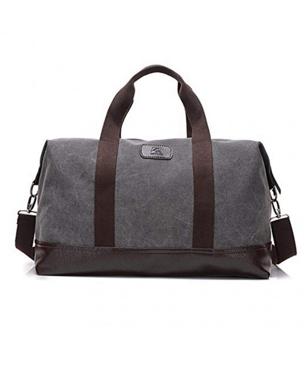 Travel Duffle Canvas Leather Weekend