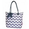 Quilted Grey Chevron Tote Bag