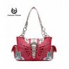 Western Butterfly Pattern Handbag Fuchsia