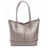 Rhinestone Leatherette Concealed Handbag Pewter