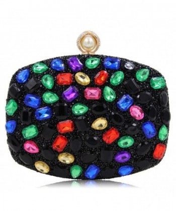 Evening Diamond Clutches Handbags Multicoloured