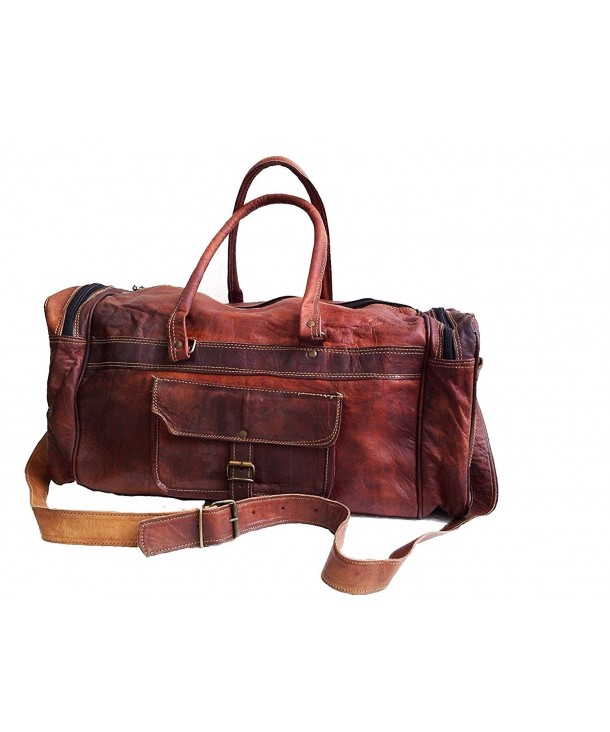 Genuine Leather Duffel Weekend Luggage