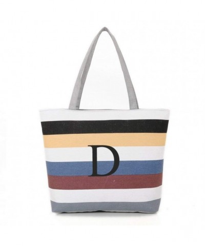 INITIAL Monogram Shoulder Colorful Stripes