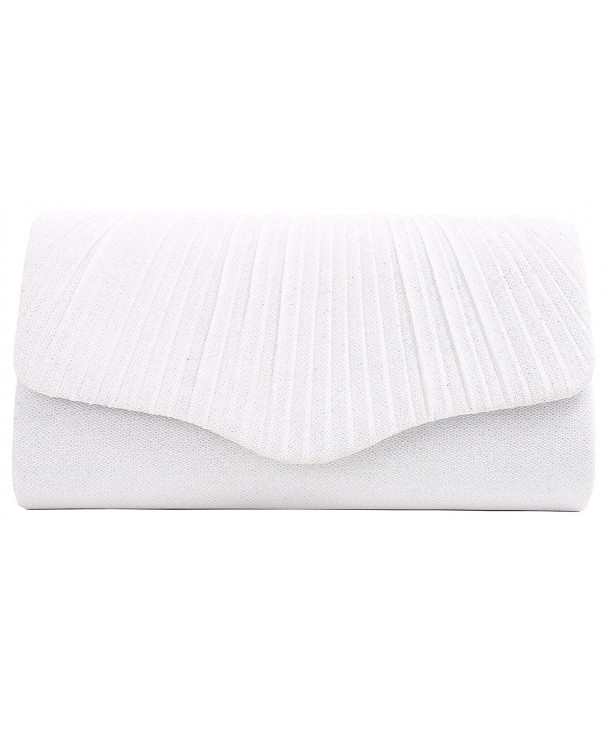 Pulama Glitter Clutch Pleated Wedding