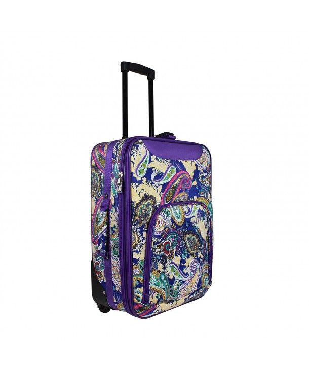 World Traveler Rolling Luggage Suitcase