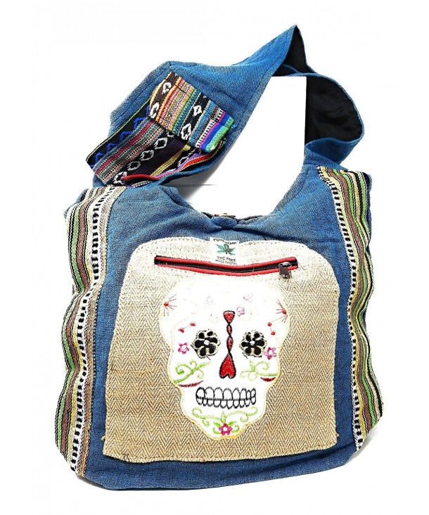 Sugar Skull Purse Cross Handcrafted