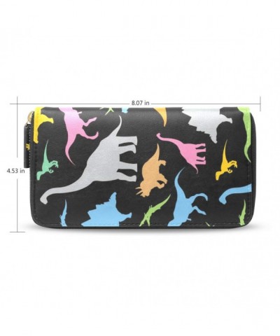 Womens Dinosaur Pattern Leather Wallet x