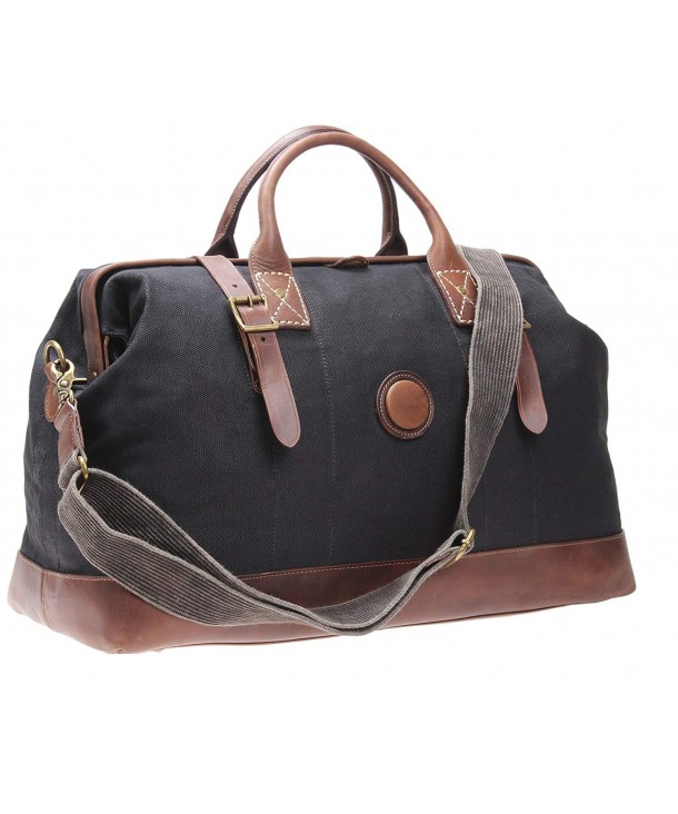 Leather Weekender Canvas Overnight Duffels