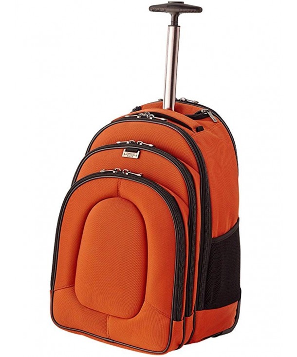 Landing Field Rolling Backpack Orange