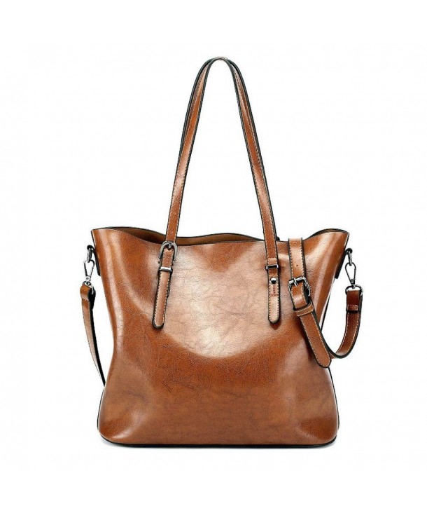 Women Vintage Leather Totes Supple Hobo Bags Soft Shoulder Handbags ...