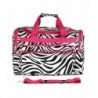 Luggage Duffle Pink Trim Zebra