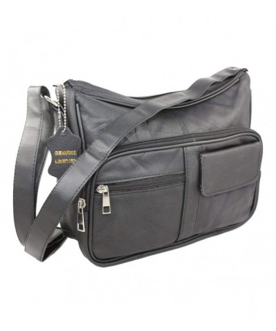 Genuine Leather Shoulder Handbag Multiple