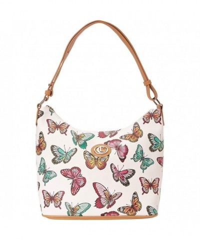 Aurielle Carryland Butterfly Print Hobo Multi