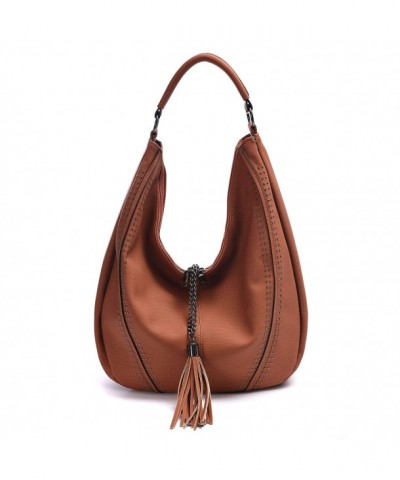 Handbags Shoulder Compacity Decoration Brown9130