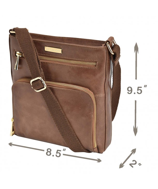Leather Crossbody Purses and Handbags for Women-Premium Crossover Bag ...