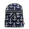 Nautical Anchor Quilted Backpack Handbag