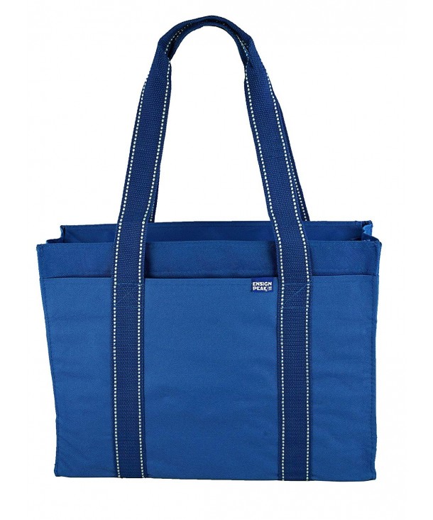 Poly Zipper Tote Bag Royal