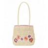 HatQuarters Crochet Handbag Embroidered Flowers