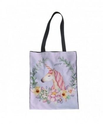 CuMagical Unicorn Canvas Shopping Handbag